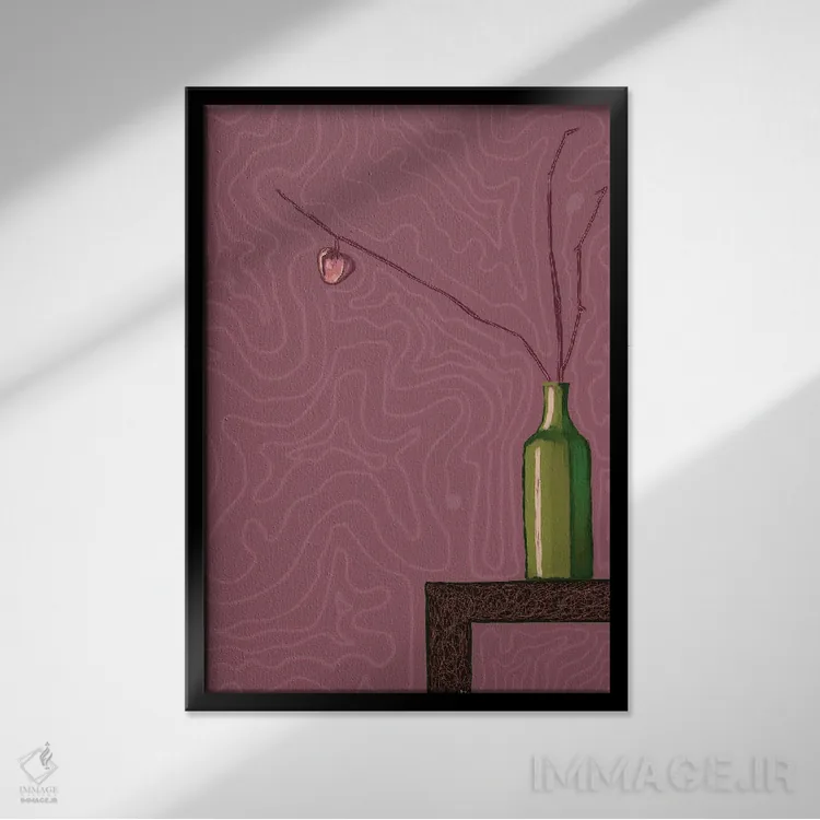 تابلو دکوراتیو آرزوی اصلی اثر دائو زد - نمای قابدار مشکی