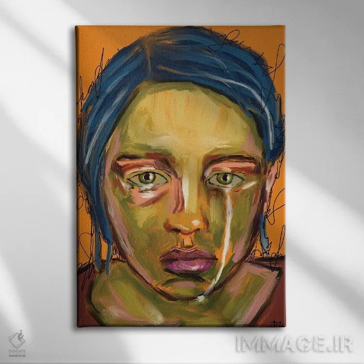 تابلو دکوراتیو صمیمیت/صداقت اثر دائو زد - نمای روبهرو روی دیوار