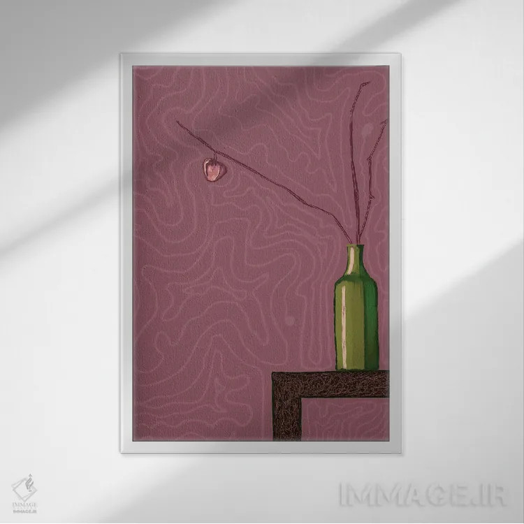 تابلو دکوراتیو آرزوی اصلی اثر دائو زد - نمای قابدار سفید