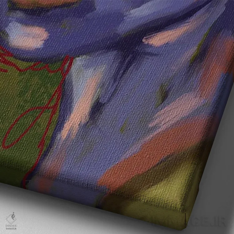 تابلو دکوراتیو توالی/دنباله اثر دائو زد - نمای نزدیک بافت بوم