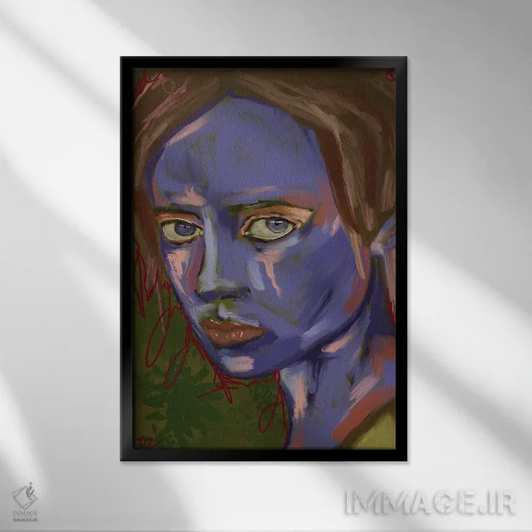 تابلو دکوراتیو توالی/دنباله اثر دائو زد - نمای قابدار مشکی