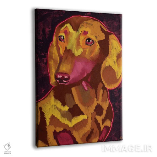 تابلو دکوراتیو دخسوند نارنجی اثر دائو زد - نمای پرسپکتیو محصول