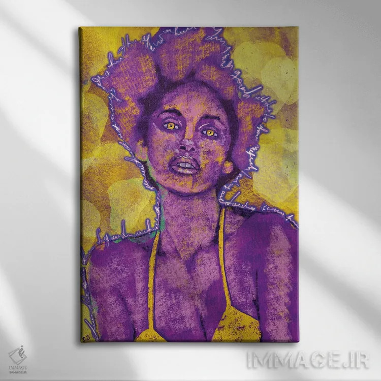 تابلو دکوراتیو شدت/حدت اثر دائو زد - نمای روبهرو روی دیوار