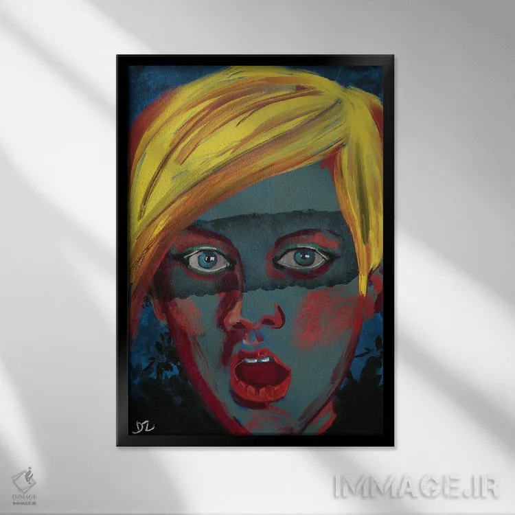 تابلو دکوراتیو باز بودن/گشودگی اثر دائو زد - نمای قابدار مشکی