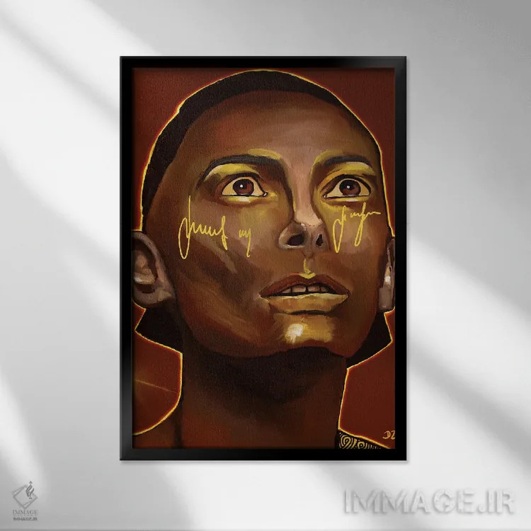 تابلو دکوراتیو طعنه/کنایه اثر دائو زد - نمای قابدار مشکی