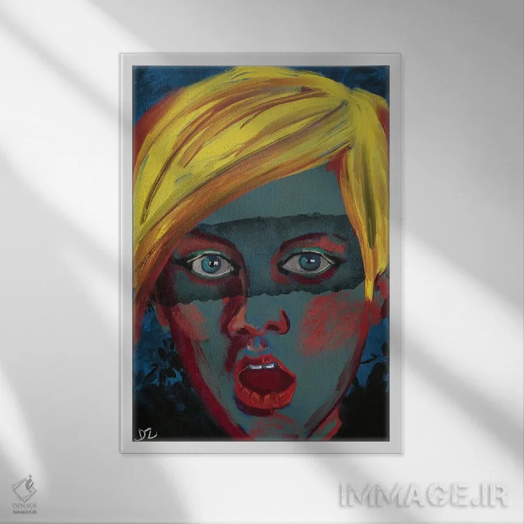 تابلو دکوراتیو باز بودن/گشودگی اثر دائو زد - نمای قابدار سفید