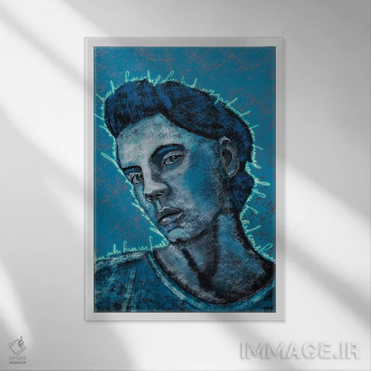 تابلو دکوراتیو ایثار نفس اثر دائو زد - نمای قابدار سفید