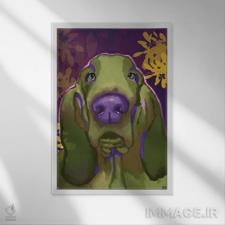 تابلو دکوراتیو بست اثر دائو زد - نمای قابدار سفید