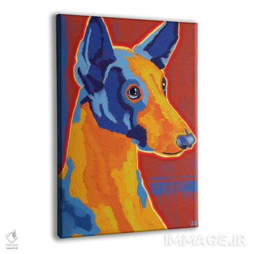 تابلو دکوراتیو سگ تازی فرعونی اثر دائو زد - نمای پرسپکتیو محصول