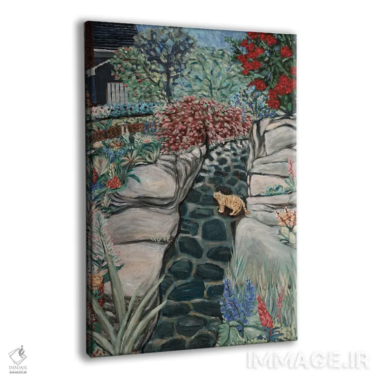 تابلو دکوراتیو مسیر سنگ فرش شده اثر دبورا ایو آلاسترا - نمای پرسپکتیو محصول