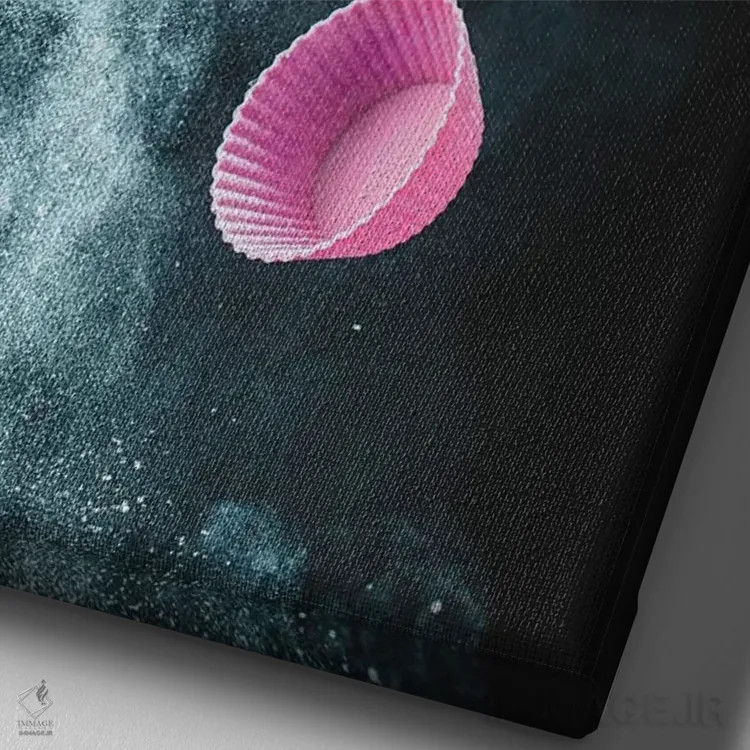 تابلو دکوراتیو آشفتگی در آشپزخانه اثر باورا بلنکو - نمای نزدیک بافت بوم