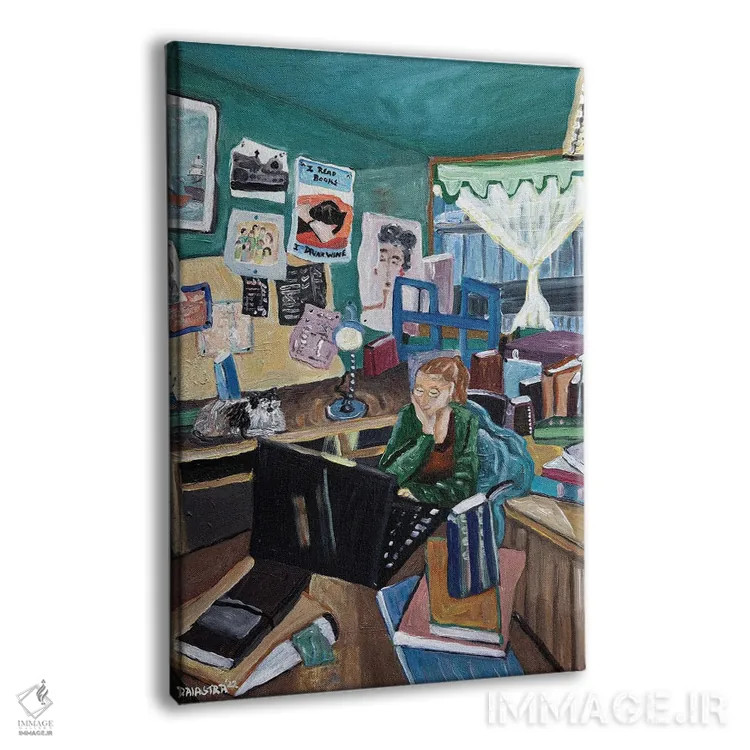 تابلو دکوراتیو کلبه نویسنده اثر دبورا ایو آلاسترا - نمای پرسپکتیو محصول