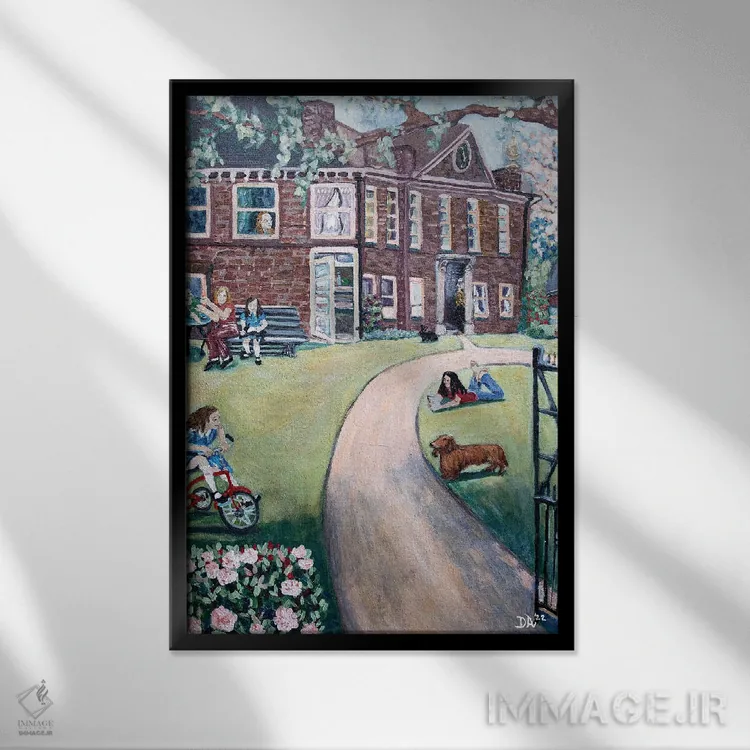 تابلو دکوراتیو پارک میلیج اثر دبورا ایو آلاسترا - نمای قابدار مشکی