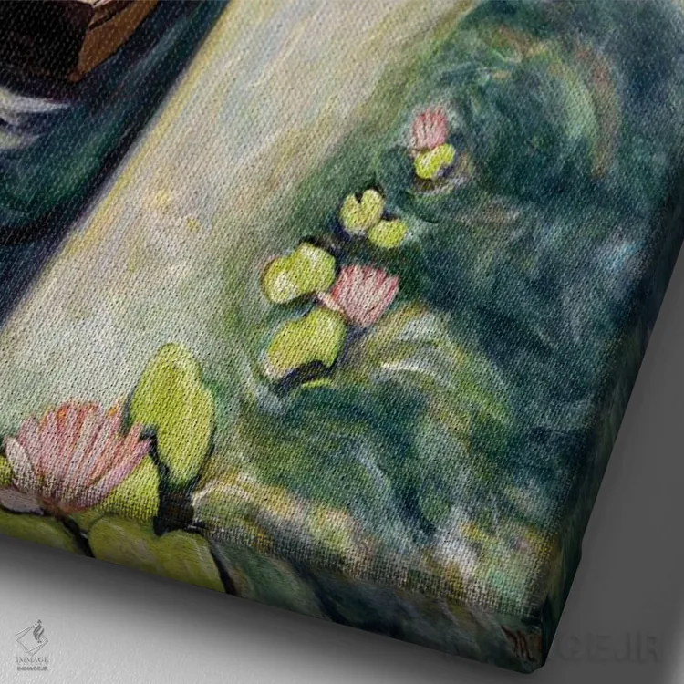 تابلو دکوراتیو قایق لانسو اثر دبورا ایو آلاسترا - نمای نزدیک بافت بوم