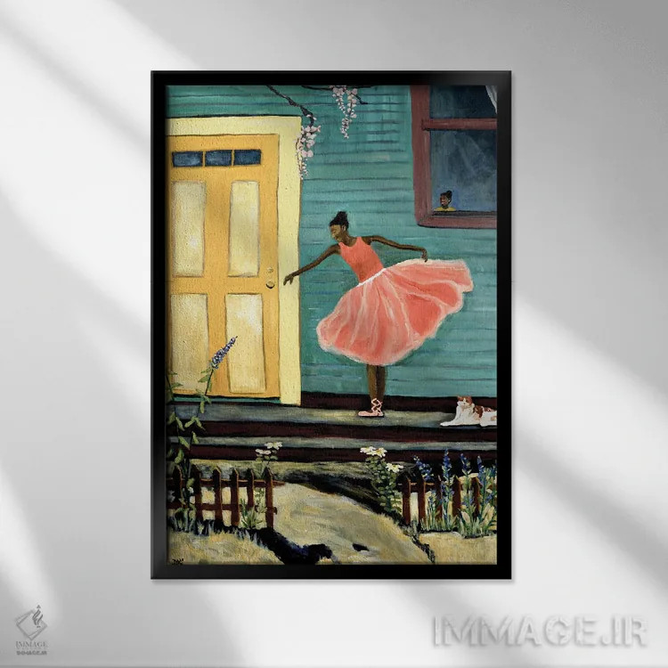 تابلو دکوراتیو در خانه اثر دبورا ایو آلاسترا - نمای قابدار مشکی