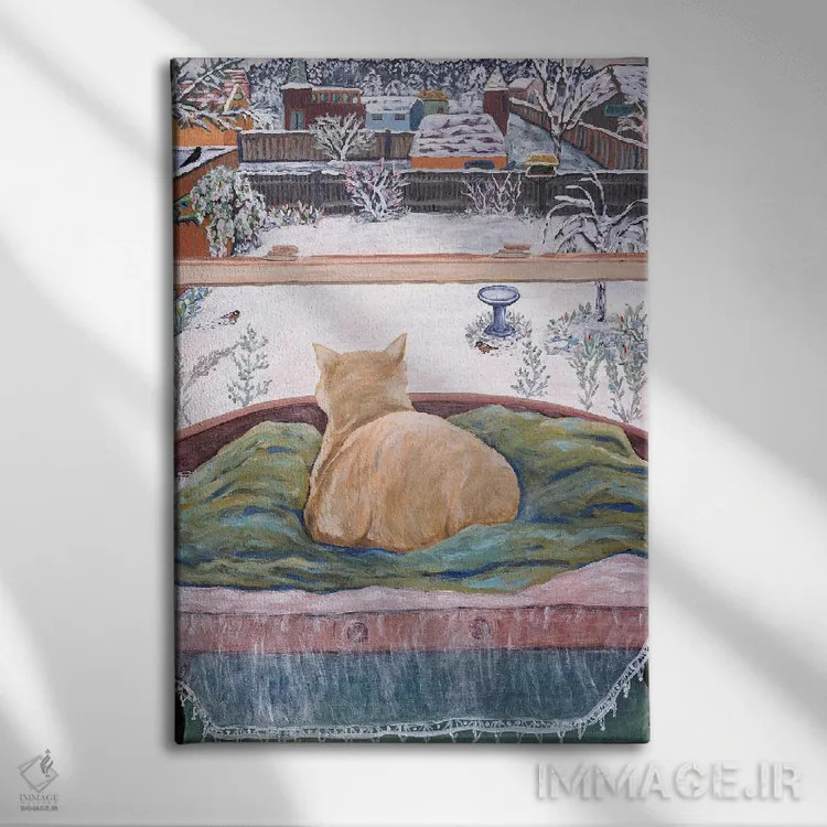 تابلو دکوراتیو نمای زمستانی ملکه اثر دبورا ایو آلاسترا - نمای روبهرو روی دیوار