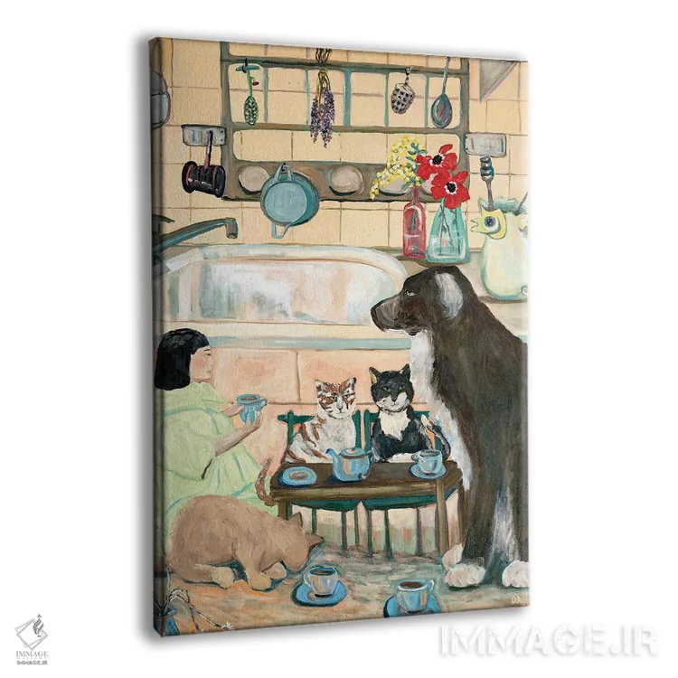 تابلو دکوراتیو چای آنتیک جدید اثر دبورا ایو آلاسترا - نمای پرسپکتیو محصول