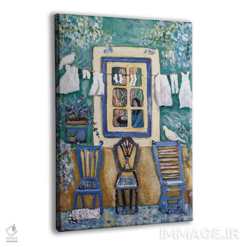 تابلو دکوراتیو پنجره قدیمی اثر دبورا ایو آلاسترا - نمای پرسپکتیو محصول