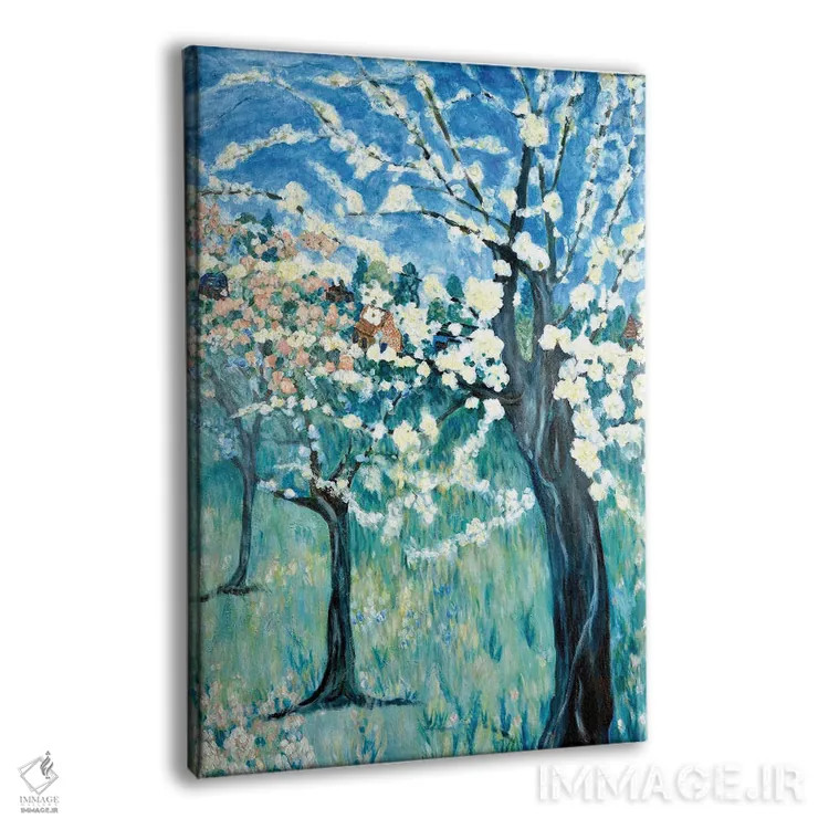 تابلو دکوراتیو شکوفه های سیب اثر دبورا ایو آلاسترا - نمای پرسپکتیو محصول