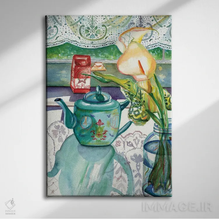 تابلو دکوراتیو انعکاس ها بر تور اثر دبورا ایو آلاسترا - نمای روبهرو روی دیوار