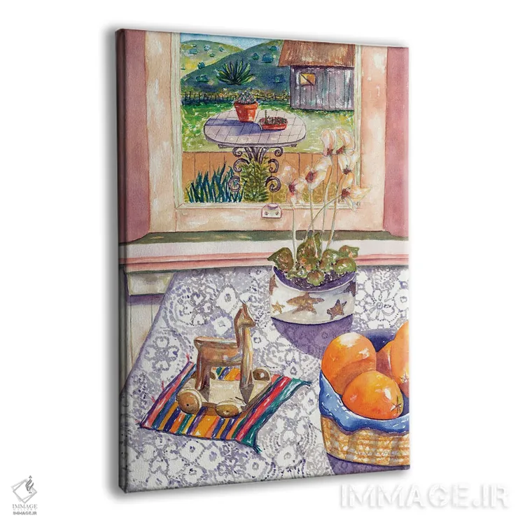 تابلو دکوراتیو طبیعت بی جان پرتقال اثر دبورا ایو آلاسترا - نمای پرسپکتیو محصول