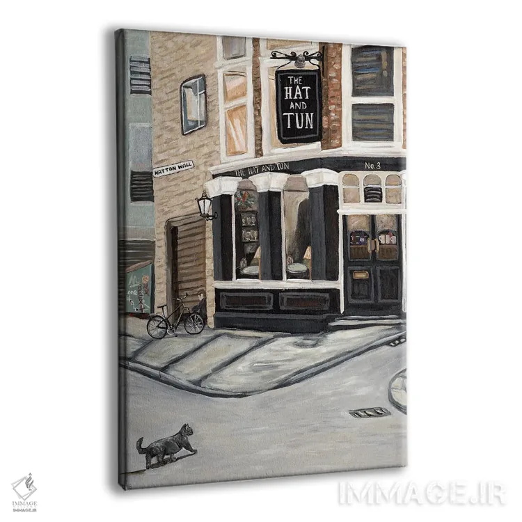 تابلو دکوراتیو کلاه و تن اثر دبورا ایو آلاسترا - نمای پرسپکتیو محصول