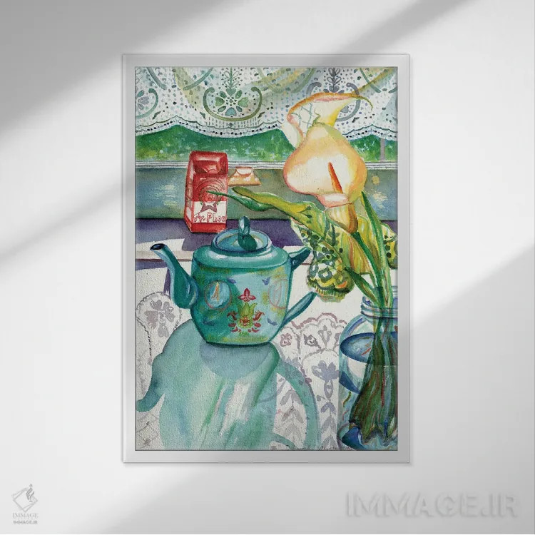 تابلو دکوراتیو انعکاس ها بر تور اثر دبورا ایو آلاسترا - نمای قابدار سفید