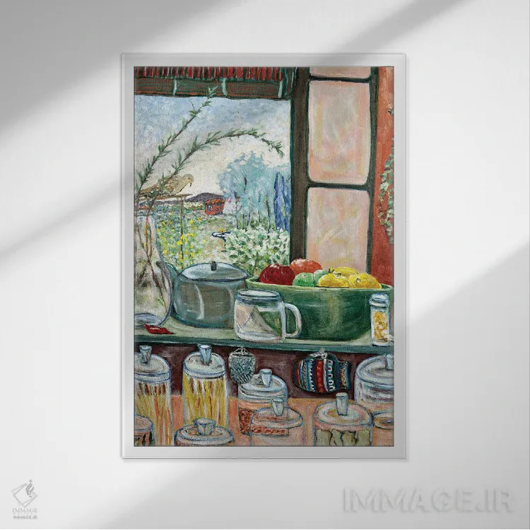 تابلو دکوراتیو آشپزخانه من اثر دبورا ایو آلاسترا - نمای قابدار سفید