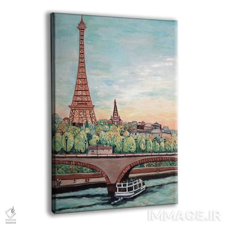 تابلو دکوراتیو نمای برج ایفل اثر دبورا ایو آلاسترا - نمای پرسپکتیو محصول