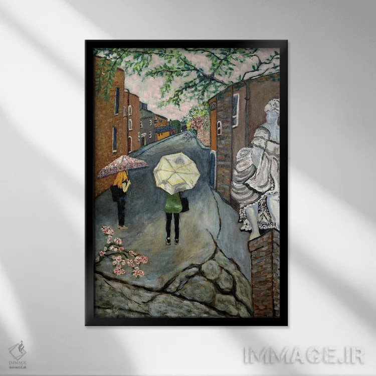 تابلو دکوراتیو نگاهگر اثر دبورا ایو آلاسترا - نمای قابدار مشکی