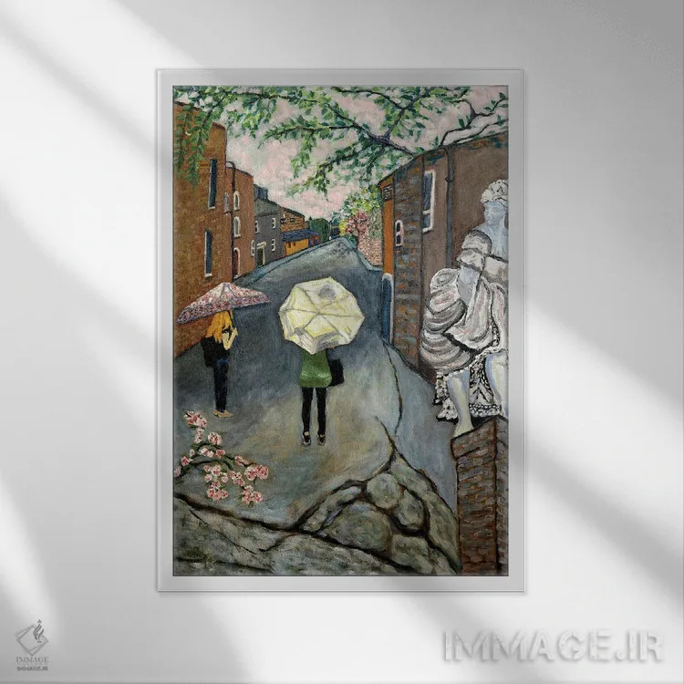 تابلو دکوراتیو نگاهگر اثر دبورا ایو آلاسترا - نمای قابدار سفید