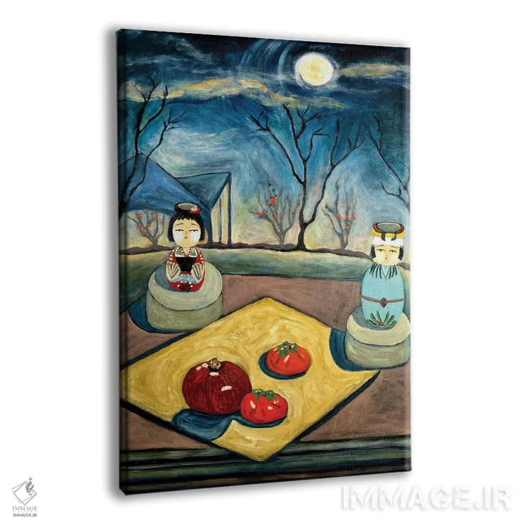 تابلو دکوراتیو شب آرام اثر دبورا ایو آلاسترا - نمای پرسپکتیو محصول