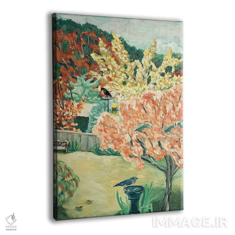 تابلو دکوراتیو پاییز حیاط پشتی اثر دبورا ایو آلاسترا - نمای پرسپکتیو محصول