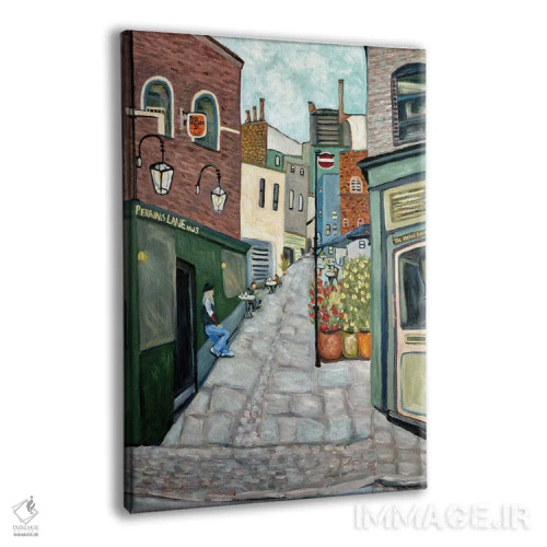 تابلو دکوراتیو روستای همپستد اثر دبورا ایو آلاسترا - نمای پرسپکتیو محصول