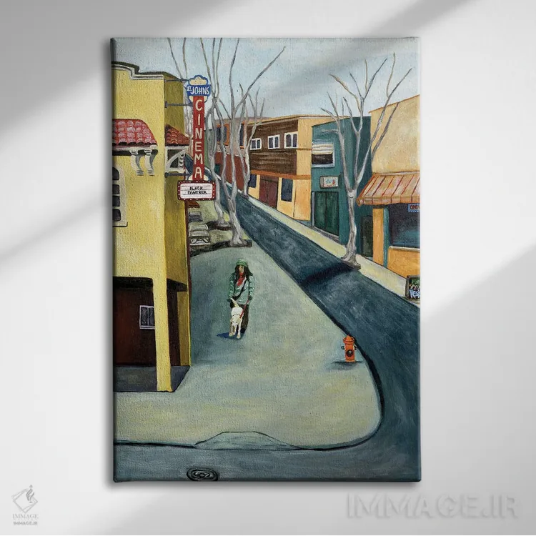 تابلو دکوراتیو زمستان سنت جانز اثر دبورا ایو آلاسترا - نمای روبهرو روی دیوار