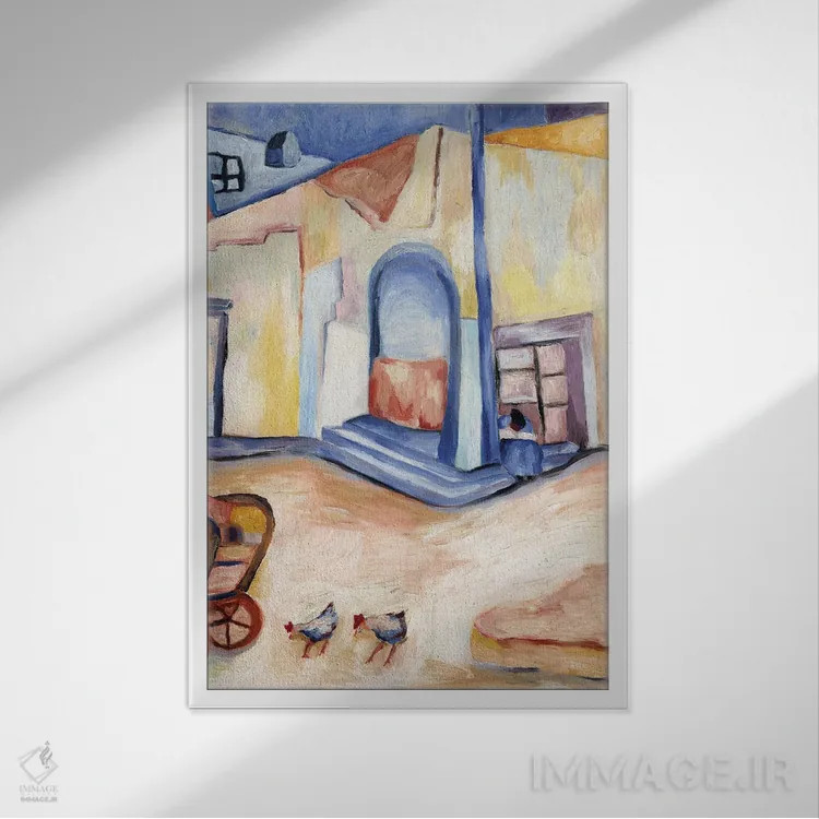 تابلو دکوراتیو گوشه خیابان گواناخواتو اثر دبورا ایو آلاسترا - نمای قابدار سفید