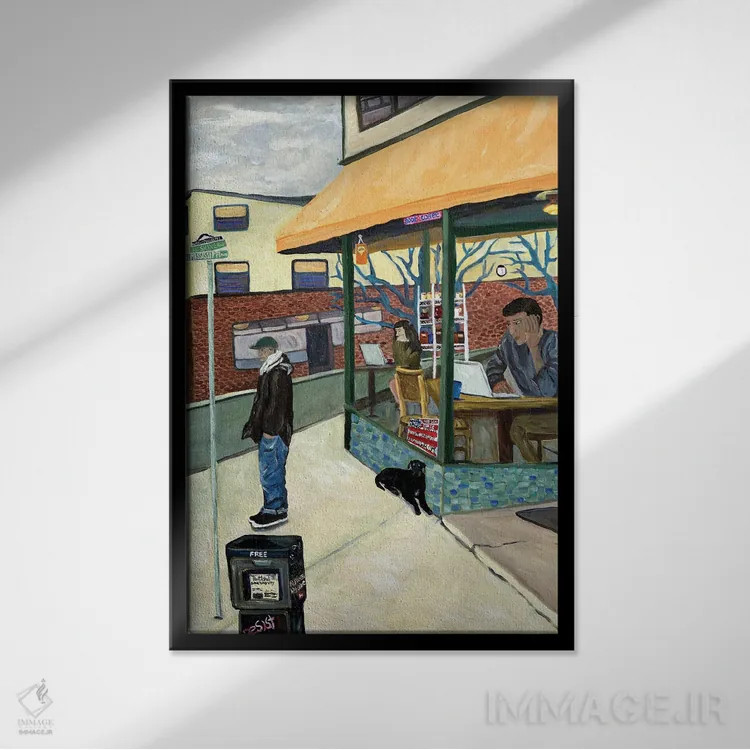 تابلو دکوراتیو شمال پورتلند اثر دبورا ایو آلاسترا - نمای قابدار مشکی