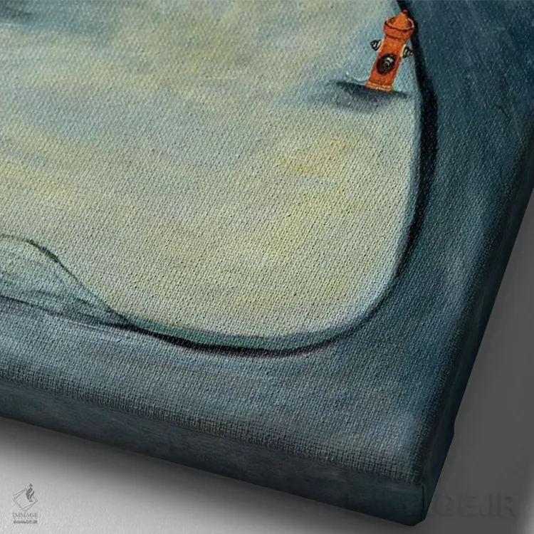 تابلو دکوراتیو زمستان سنت جانز اثر دبورا ایو آلاسترا - نمای نزدیک بافت بوم