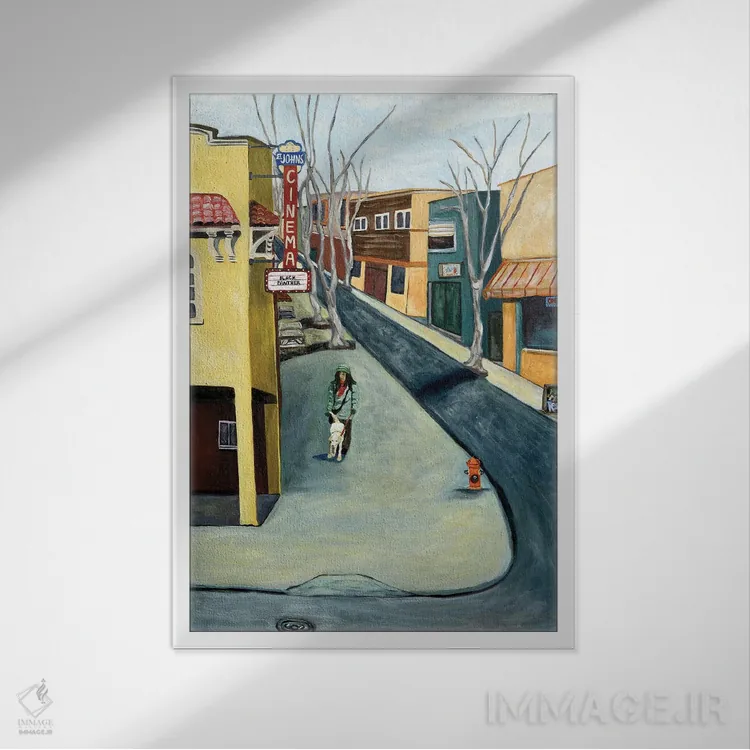 تابلو دکوراتیو زمستان سنت جانز اثر دبورا ایو آلاسترا - نمای قابدار سفید