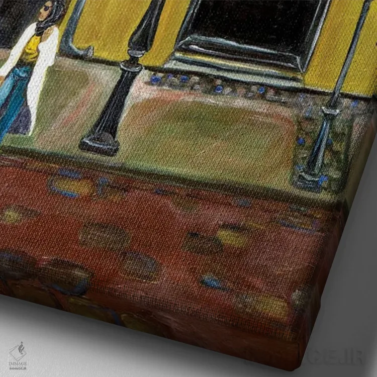 تابلو دکوراتیو کدام مسیر؟ اثر دبورا ایو آلاسترا - نمای نزدیک بافت بوم