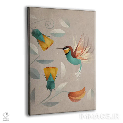 تابلو دکوراتیو مرغ مگس خوار اثر دیتر براون - نمای پرسپکتیو محصول