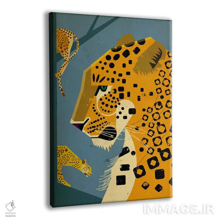 تابلو مدرن پلنگ اثر دیتر براون - نمای پرسپکتیو محصول