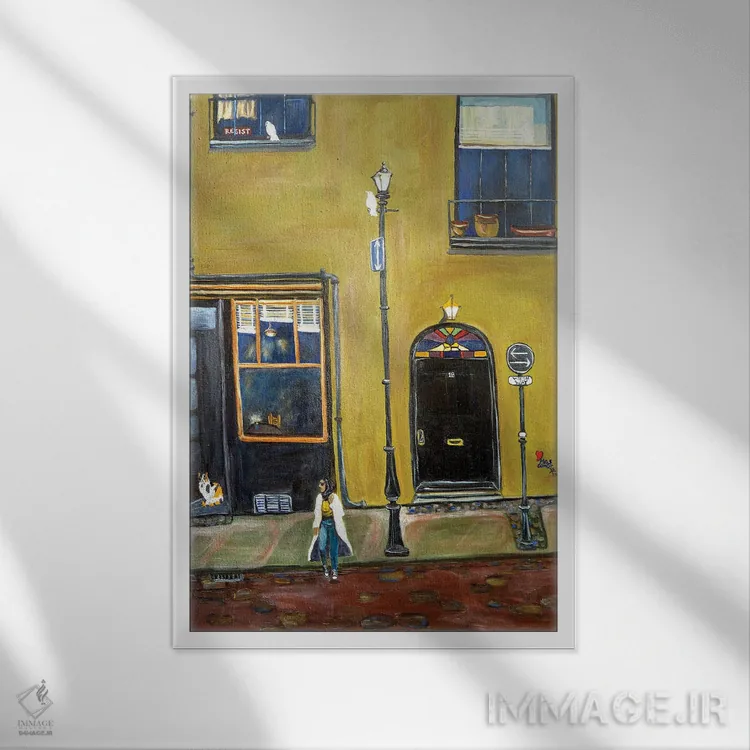 تابلو دکوراتیو کدام مسیر؟ اثر دبورا ایو آلاسترا - نمای قابدار سفید