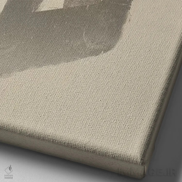 تابلو دکوراتیو شمپانزه اثر دیتر براون - نمای نزدیک بافت بوم