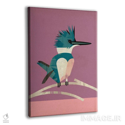 تابلو مدرن مرغ ماهی خوار اثر دیتر براون - نمای پرسپکتیو محصول