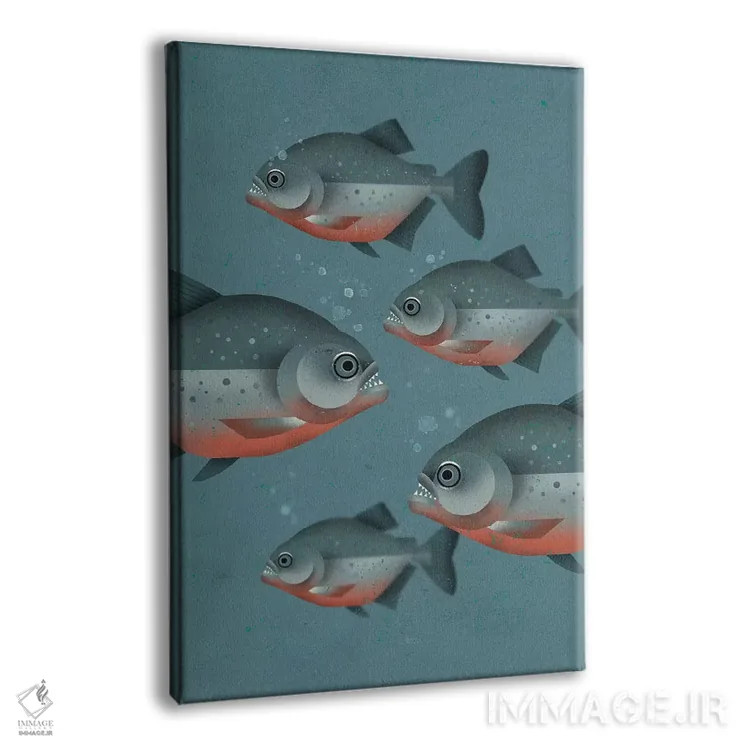 تابلو دکوراتیو پیراناها اثر دیتر براون - نمای پرسپکتیو محصول