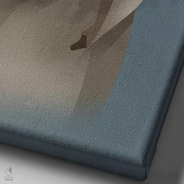 تابلو دکوراتیو راکون اثر دیتر براون - نمای نزدیک بافت بوم