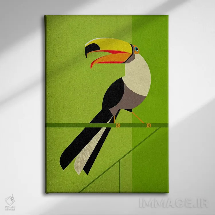 تابلو مدرن توقان اثر دیتر براون - نمای روبهرو روی دیوار