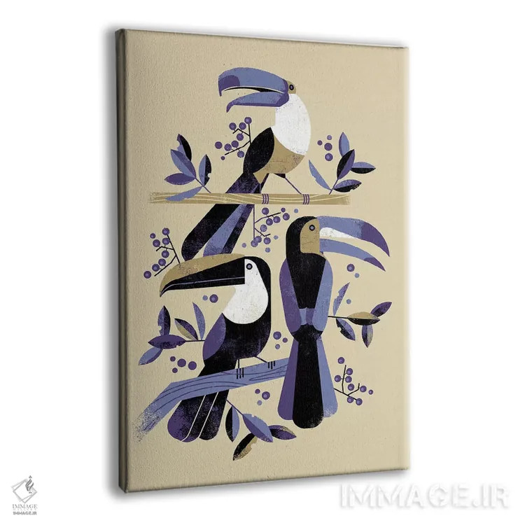 تابلو دکوراتیو توقان ها اثر دیتر براون - نمای پرسپکتیو محصول