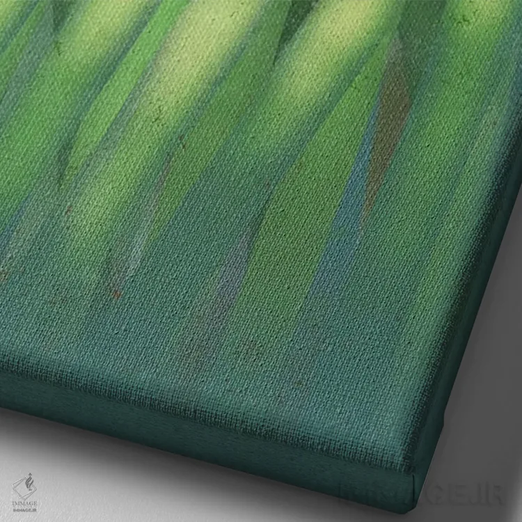 تابلو دکوراتیو ماهی دلقک اثر دیتر براون - نمای نزدیک بافت بوم